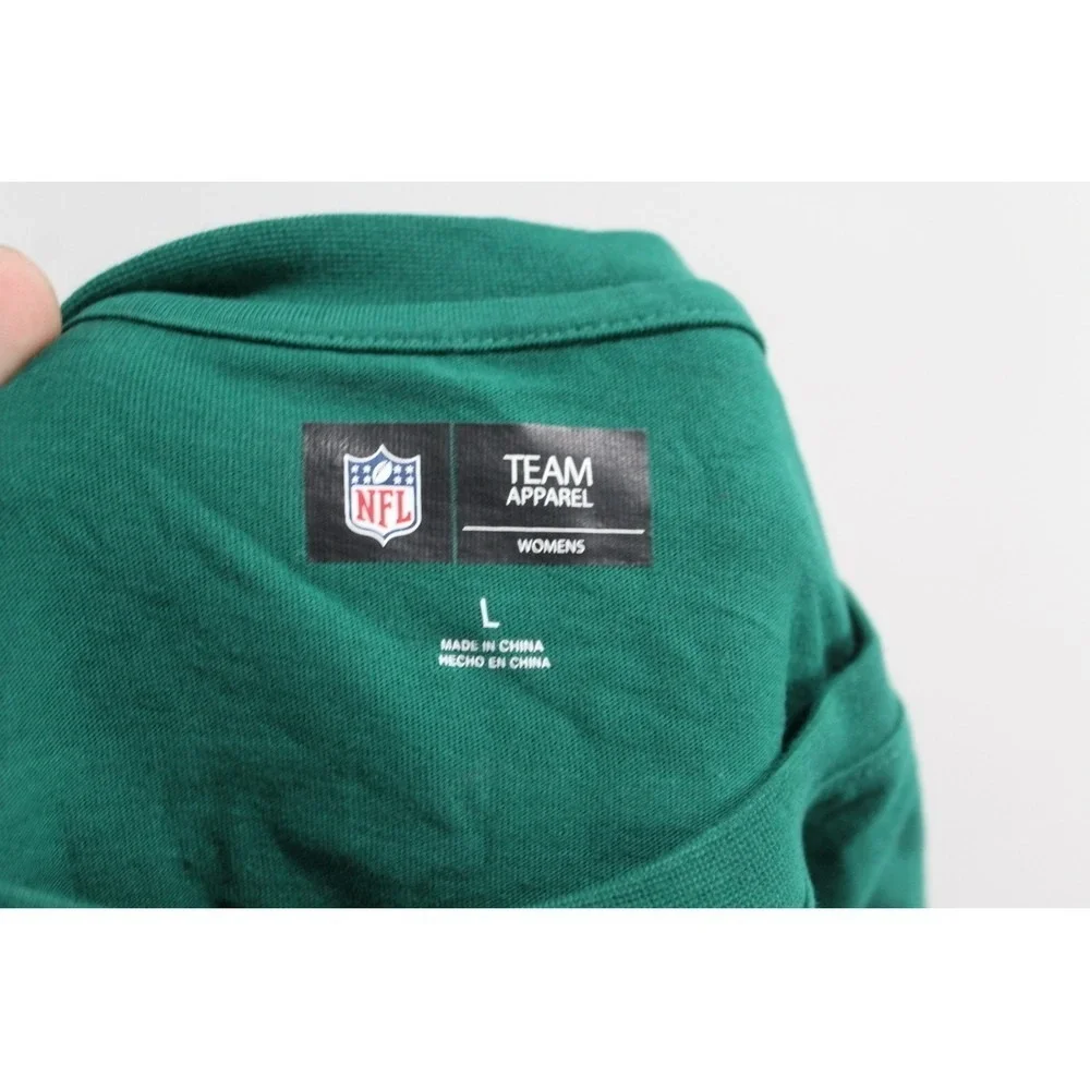 New York Jets Women Green Tee Shirt Long Sleeve Casual Size Large